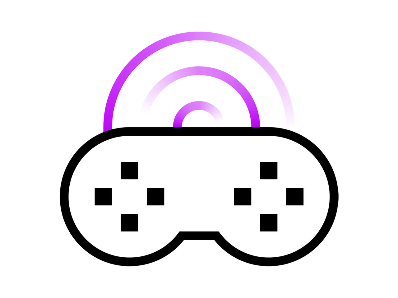 黑紫色的游戏控制器图标