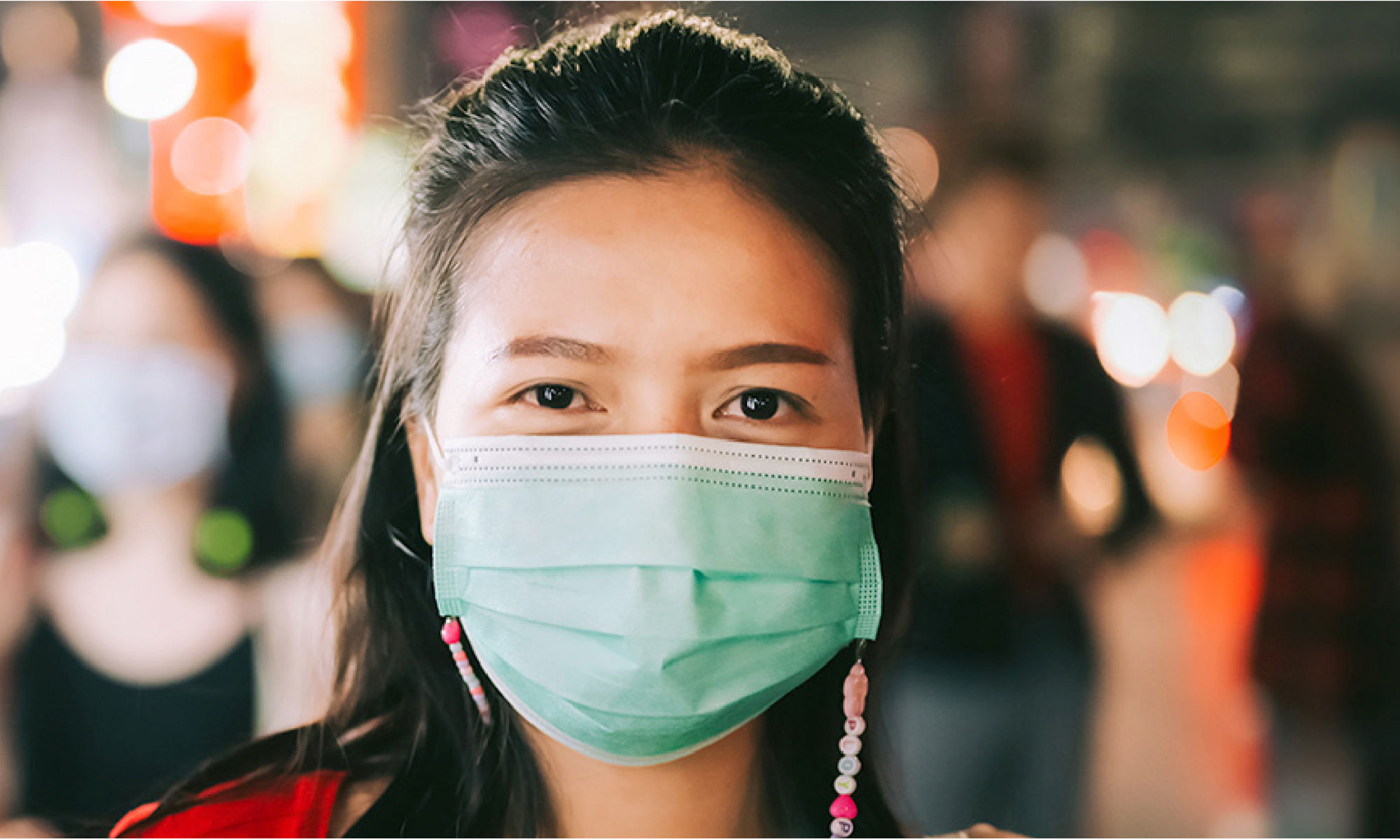 Image of woman wearing mask