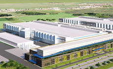 Rendering of Micron planned megafab in Central New York